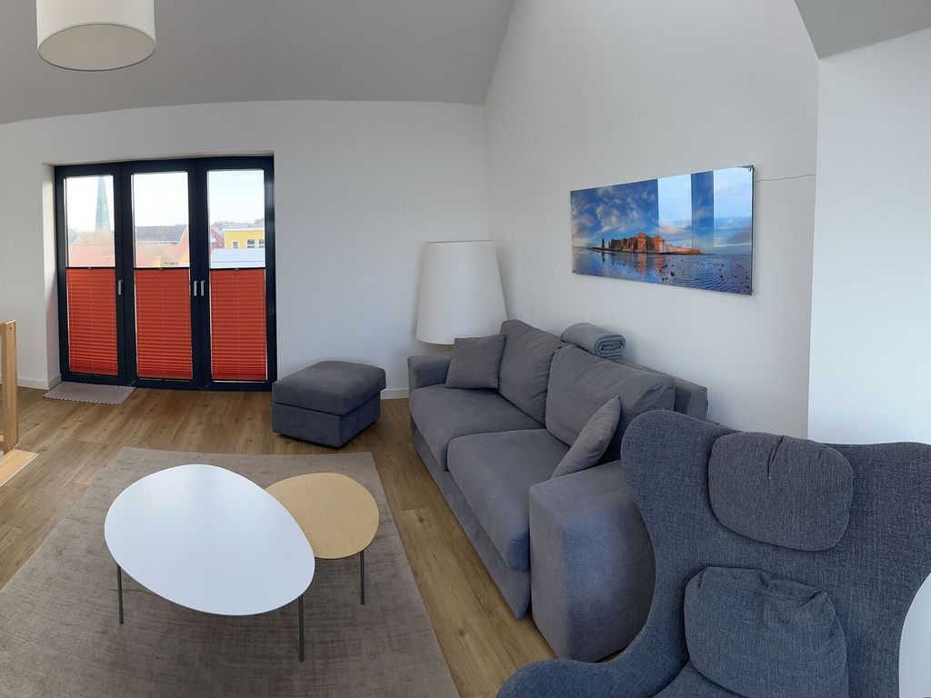Wohnzimmer mit Dachterrasse