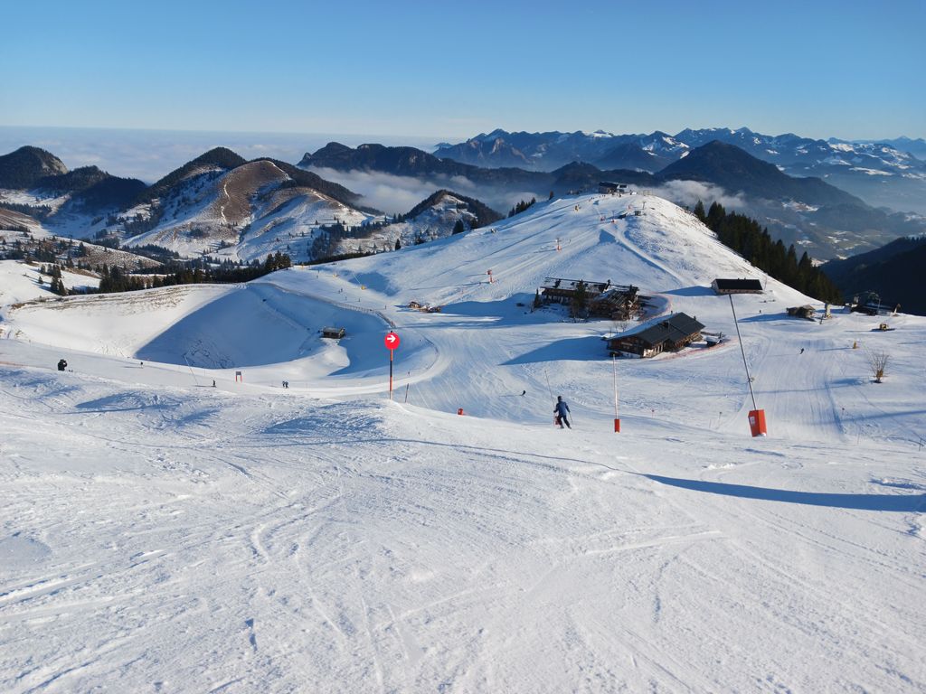 Skigebiet Sudelfeld mit Blick auf die Walleralm und Speckalm