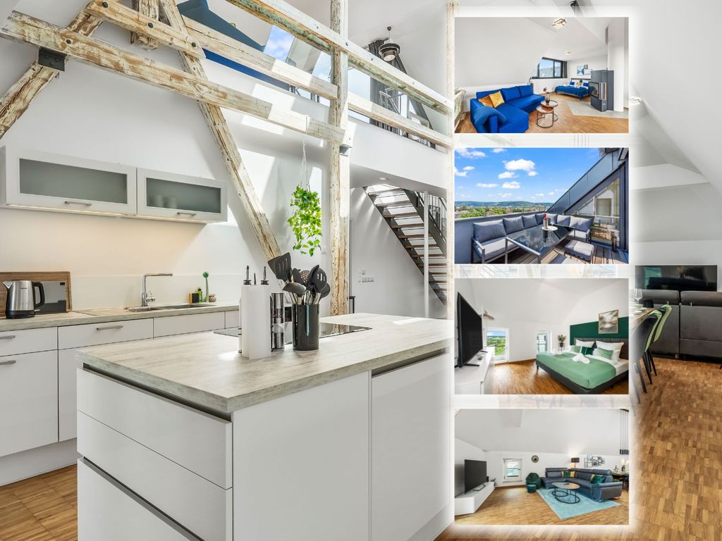 DND Design Loft I 170qm I Parken I Balkon I Workstation I Ne