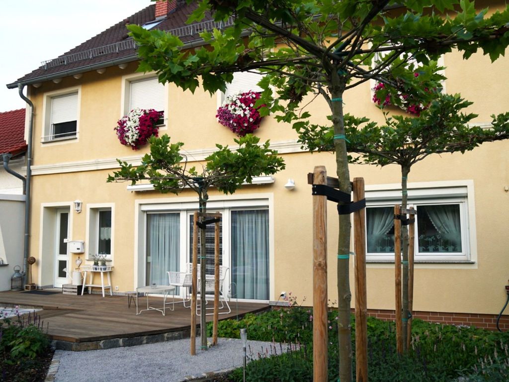Bestuhlte Terrasse
