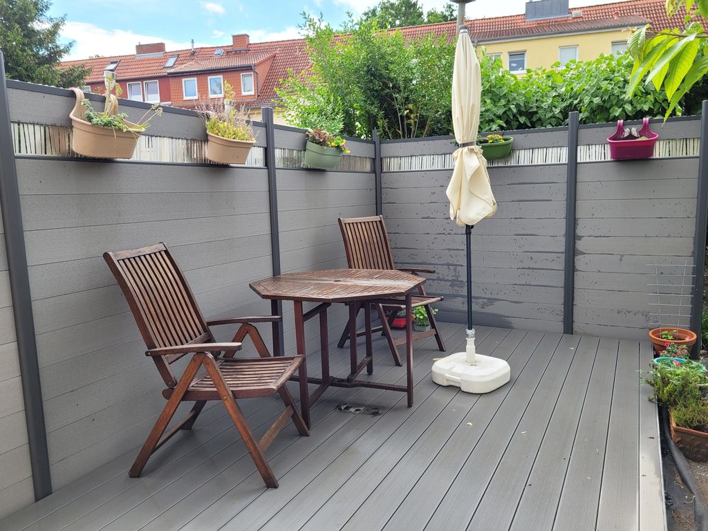 Sitzecke im Garten zur Nutzung für Feriengäste