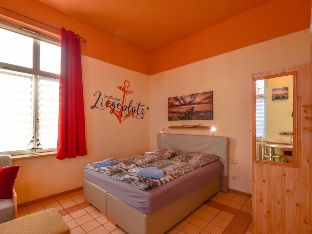 Innenansicht Ferienwohnung Lehrer Lämpel Nr. 1 gegenüberliegend - Schlafbereich