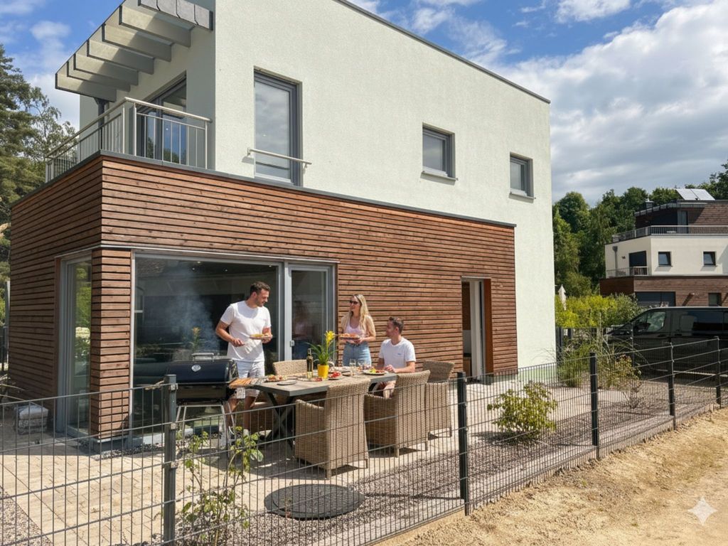Terrasse vor dem Haus