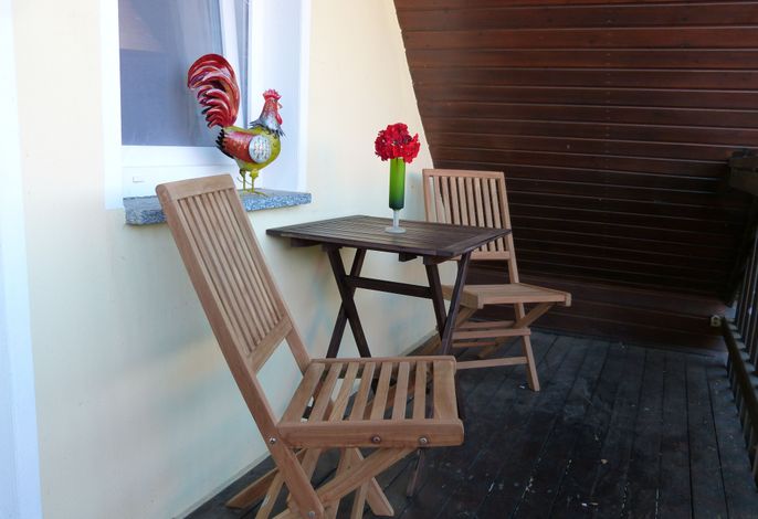 Kleiner Balkon an den Ferienwohnungen