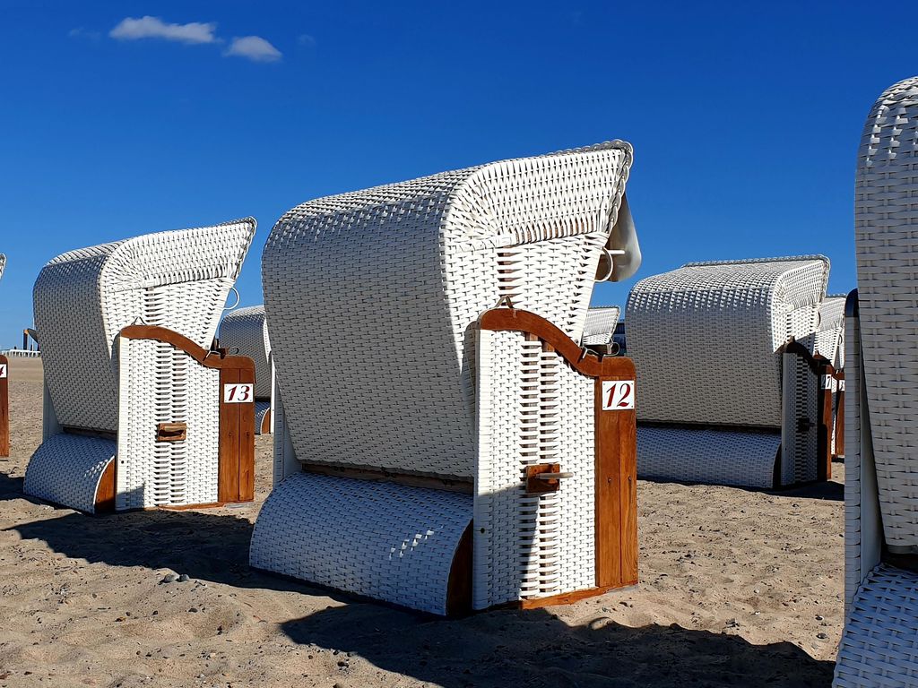 Am Strand von Warnemünde