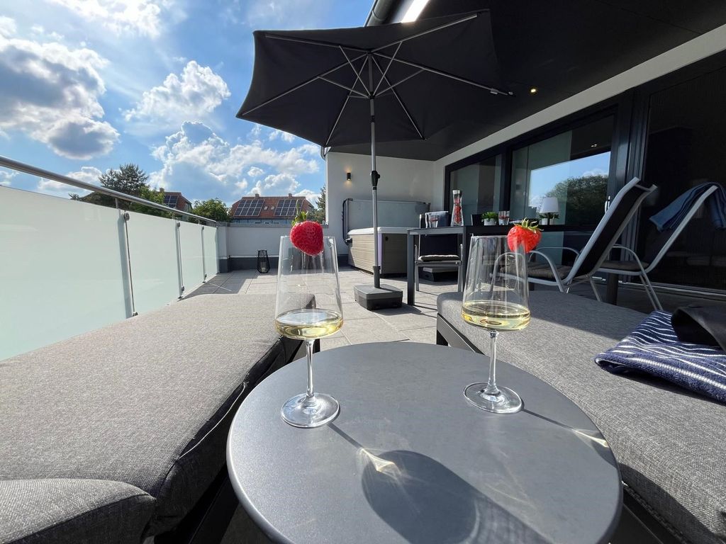 Entspannung auf dem großzügigen Balkon