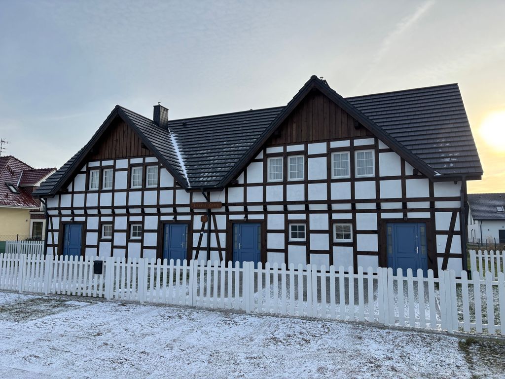 Fachwerkhaus im Winter