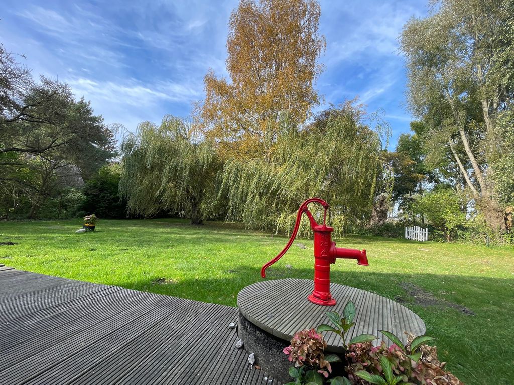Blick von der Terrasse in den Garten