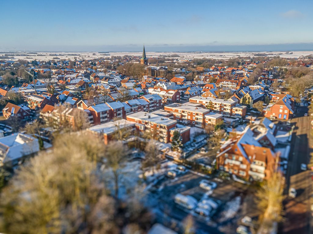 Ferienwohnung Küstenhaus in Esens - Winteraufnahme