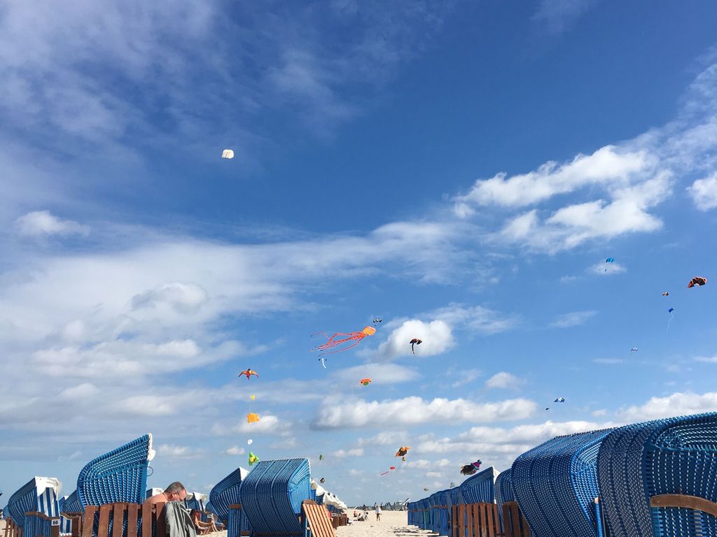 Drachen am Strand