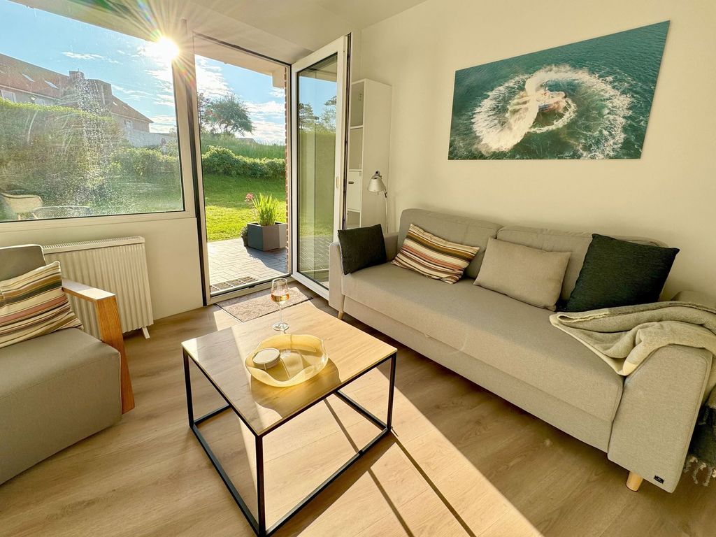 Wohnzimmer mit Blick auf dem Deich