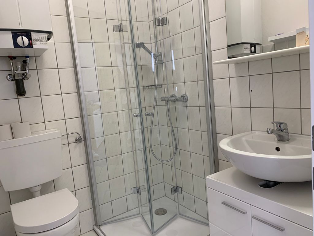 Badezimmer- Apartment tom Brook
