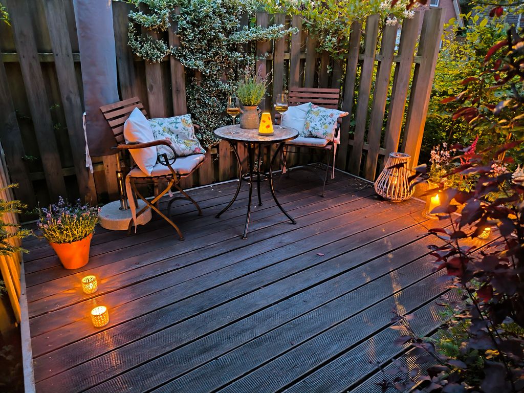 Ferienwohnung Emler: Terrasse