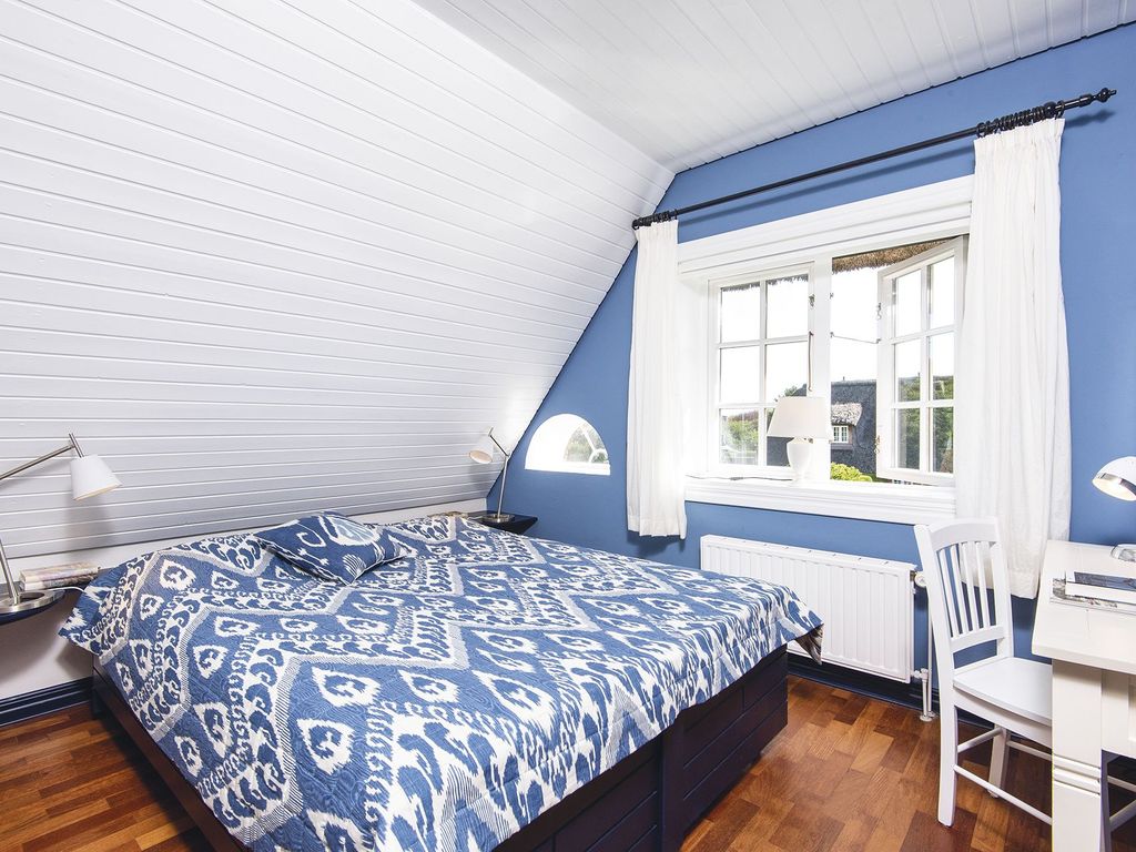 Doppelschlafzimmer in friesischblau