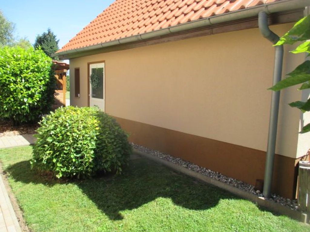 Außenansicht Ferienhaus seitlich Eingang