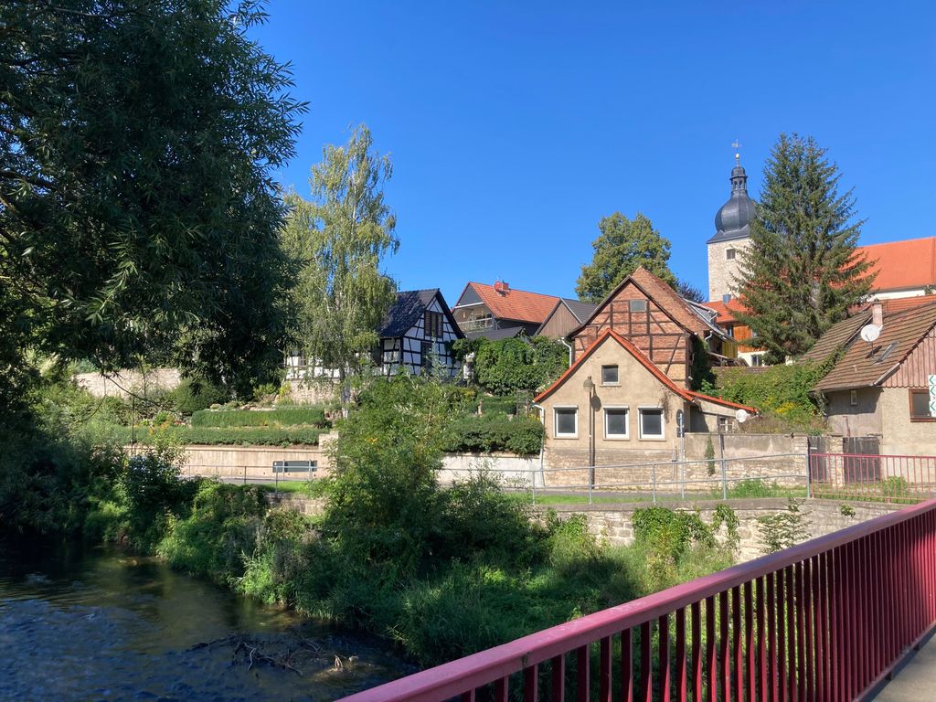 Blick auf das Ferien - Domizil (Fachwerkhaus)