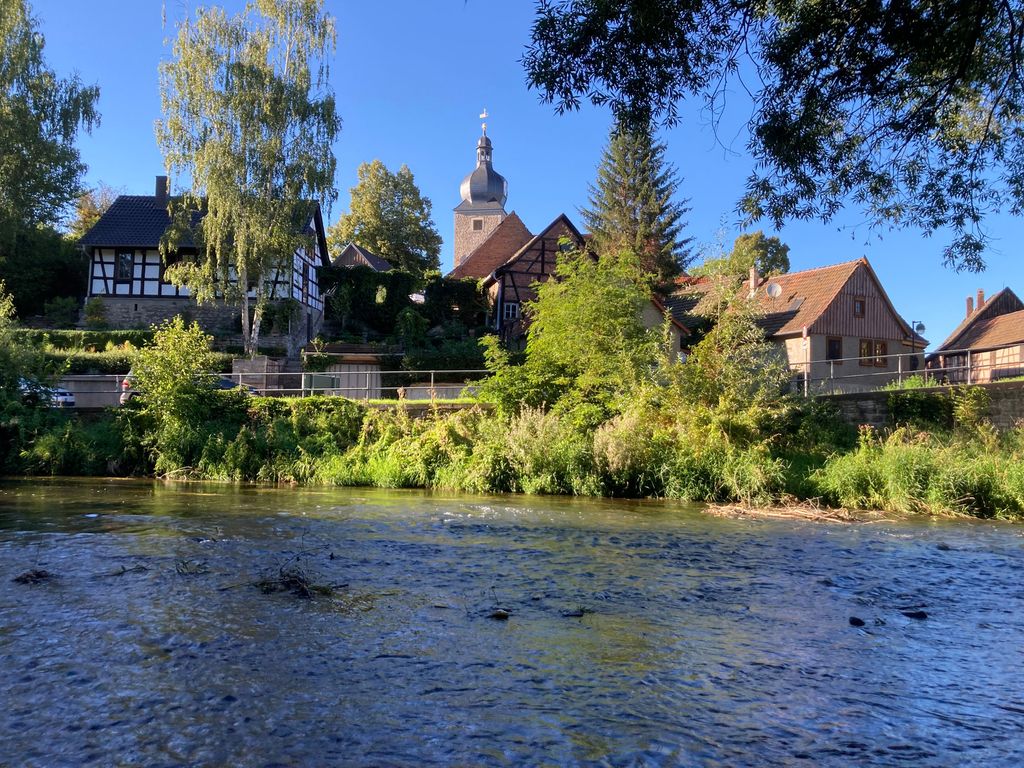 Blick auf das Ferien - Domizil (Fachwerkhaus)