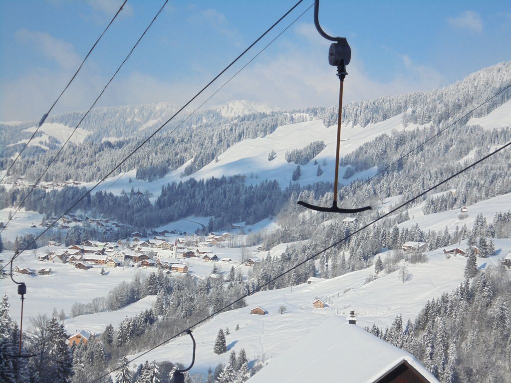 Blick vom Krähenberglift ins Dorf