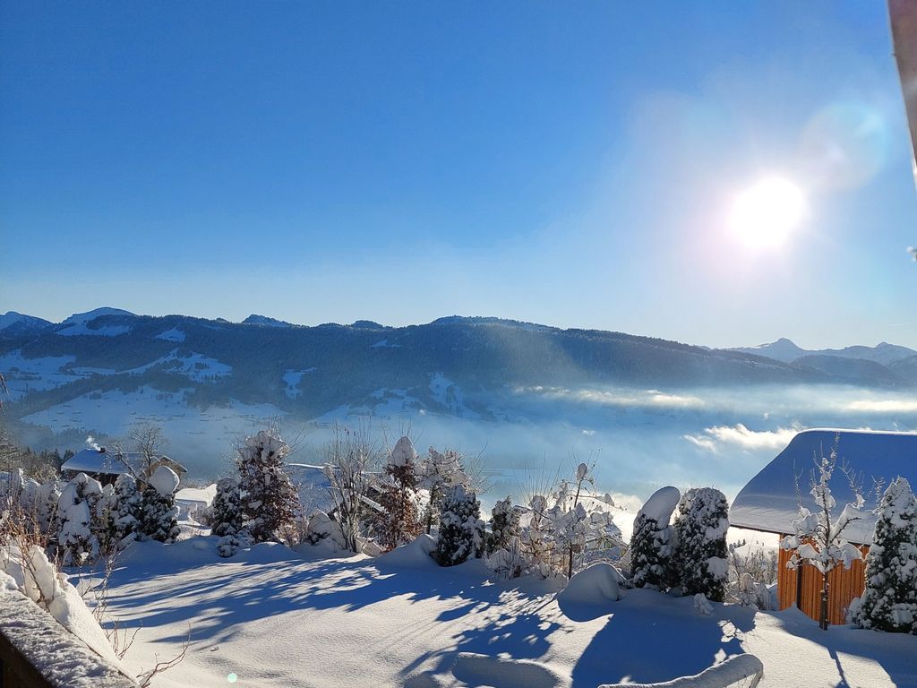 Ein Wintertraum! Aussicht von der Ferienwohnung