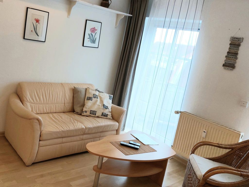 Ledercouch im Wohnzimmer