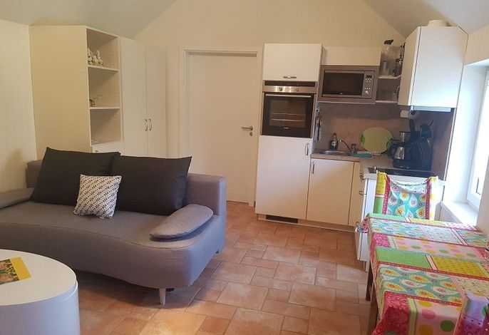 Apartment 2, SZ, WZ mit Küche, DU/WC, Terrasse