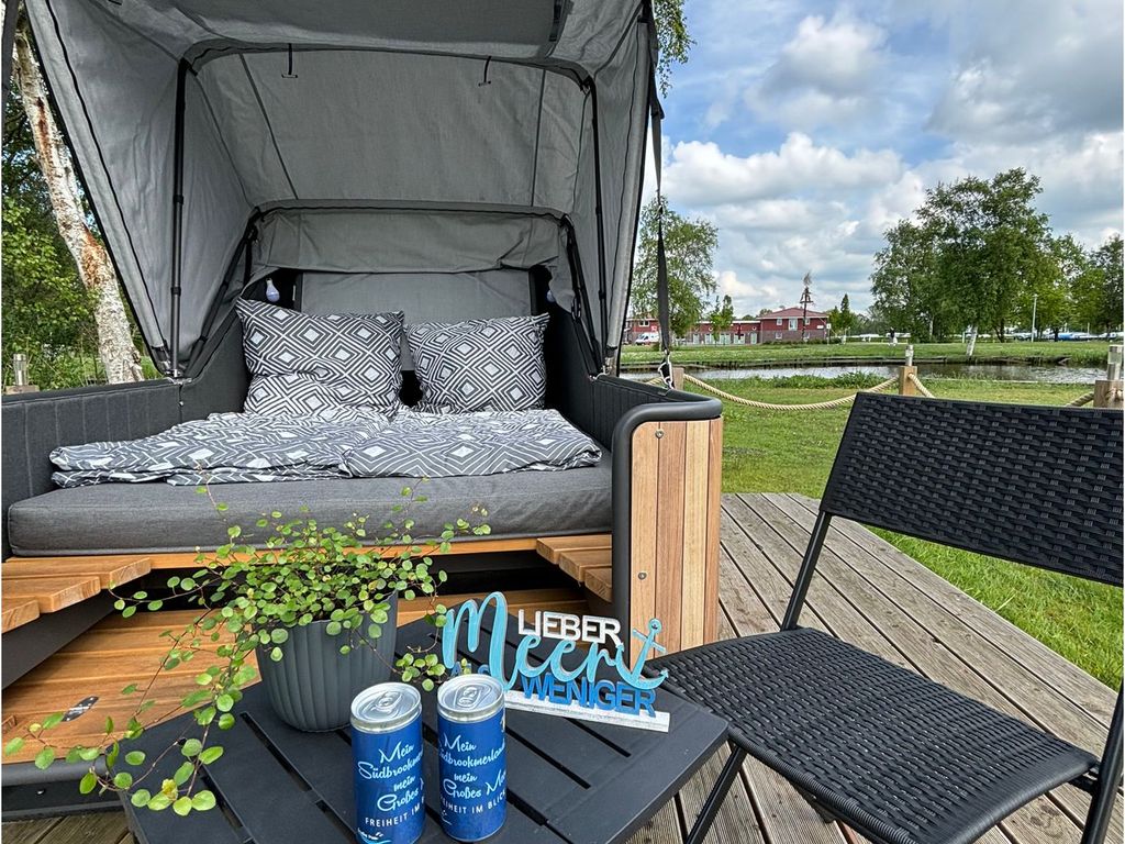 Schlafstrandkorb Großes Meer