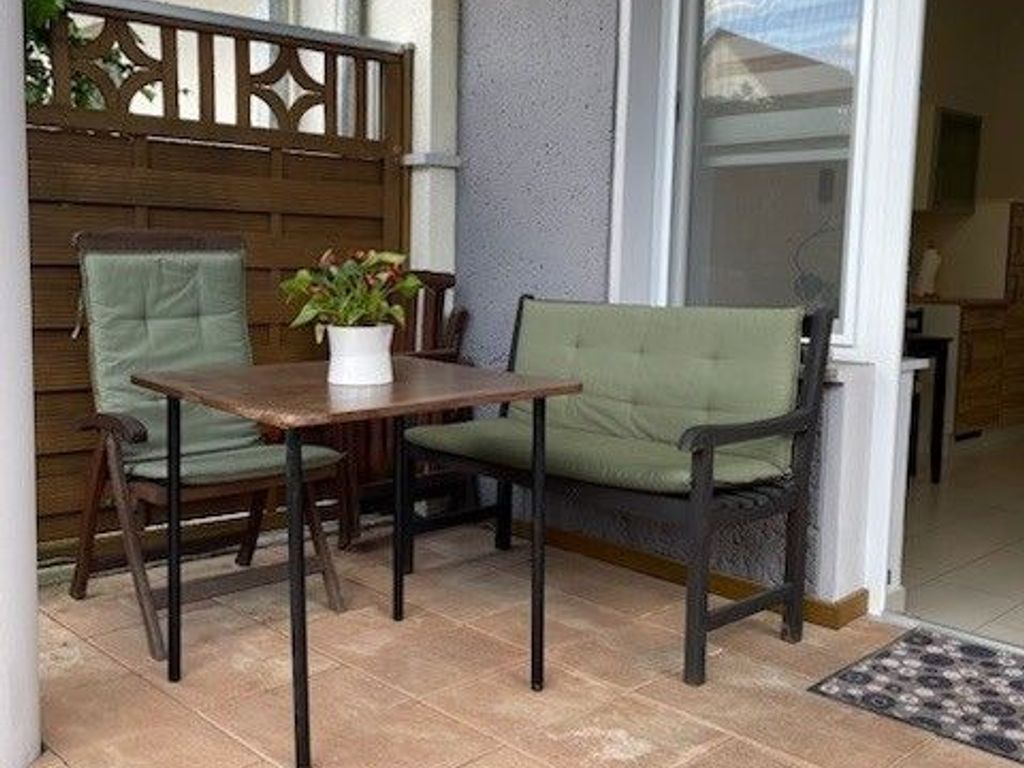 Sitzecke auf der Terrasse