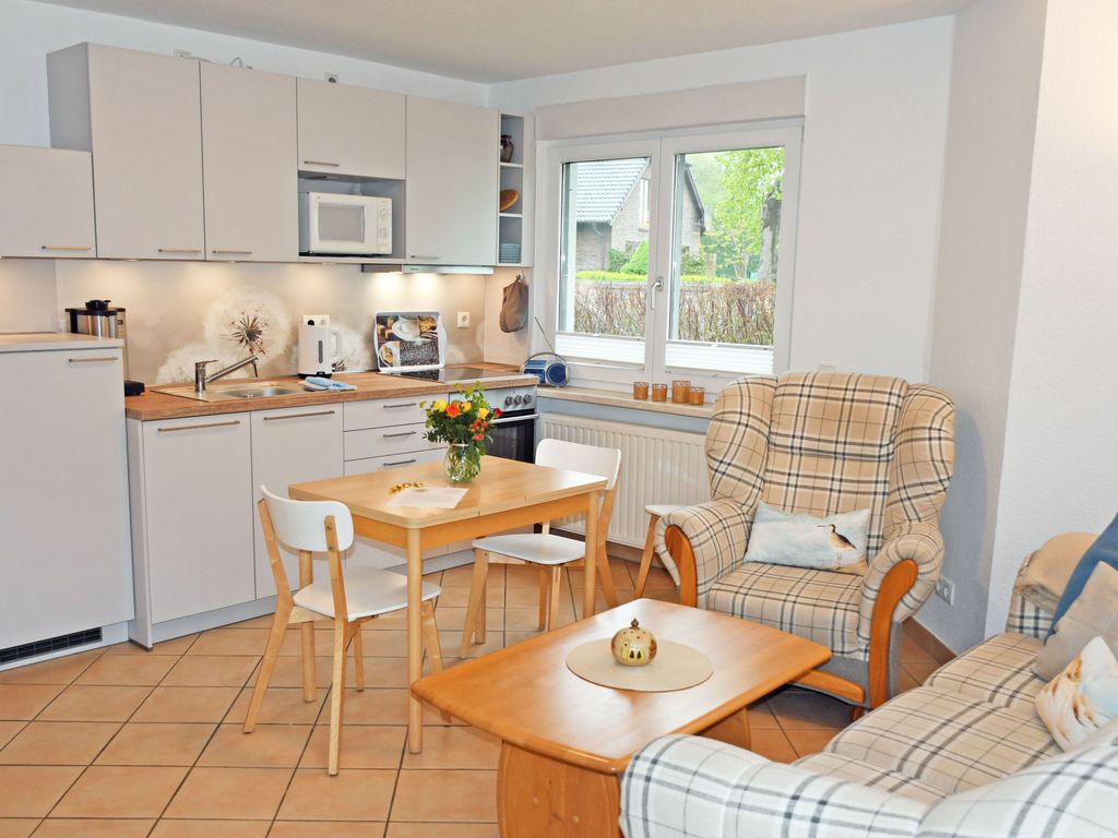 2-Raumferienwohnung m. Terrasse Koje für Vier