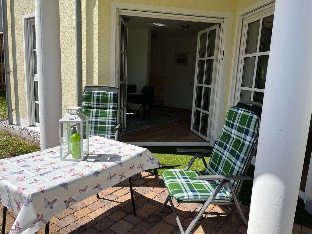 Sitzen auf der Sonnenterrasse