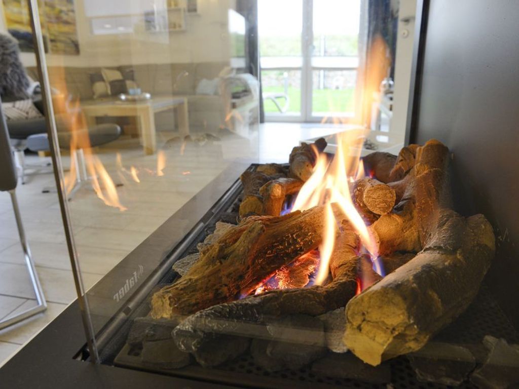 Kamin mit Gasfunktion