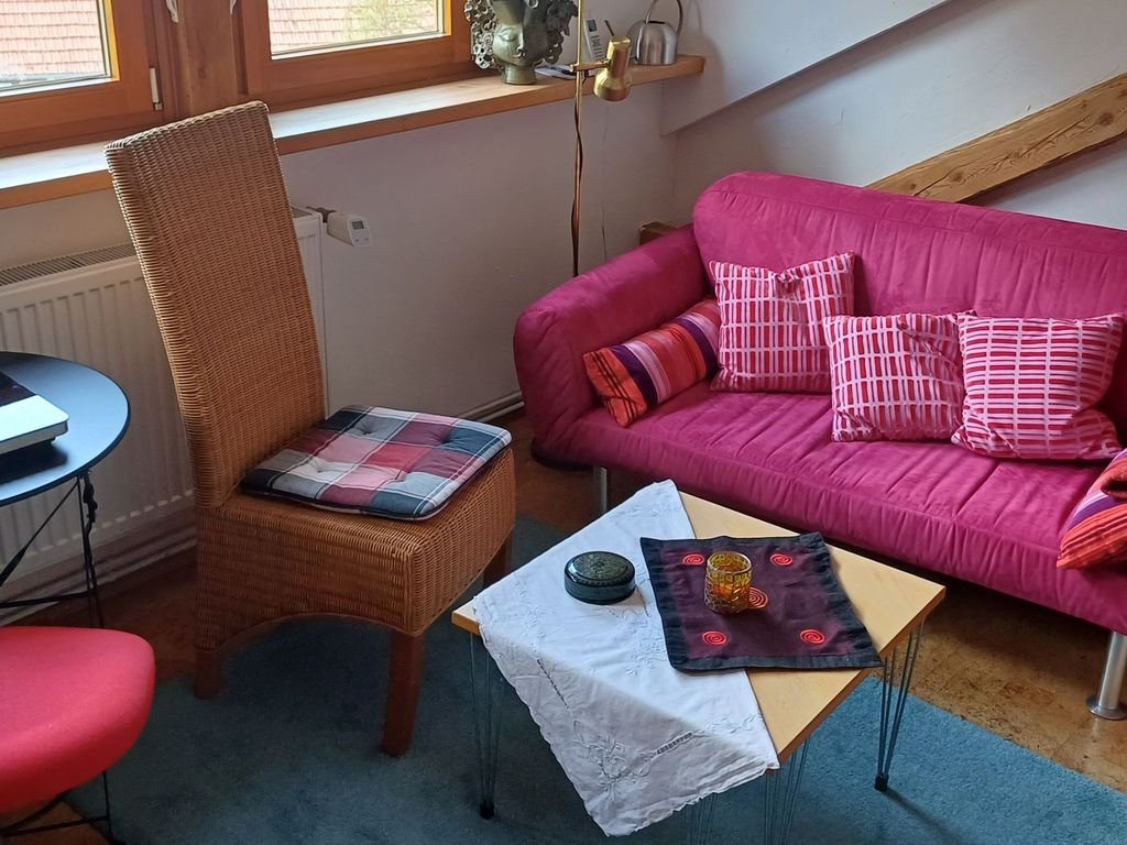 Wohnzimmer mit mobiler Induktiosherdplatte
