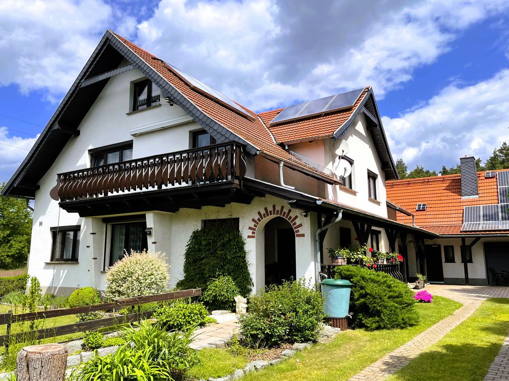 Blick zur Unterkunft