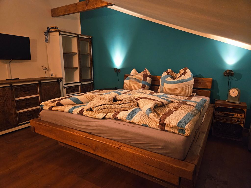 Schlafzimmer Türkis