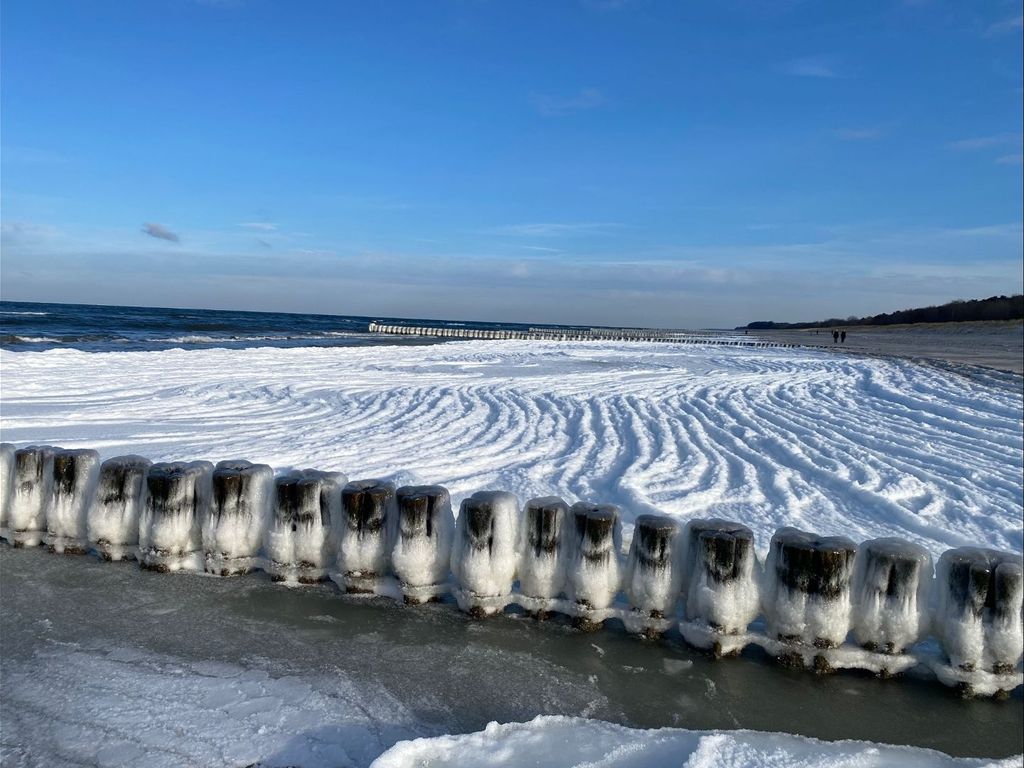 Ostsee im Winter, ca. 25 km entfernt