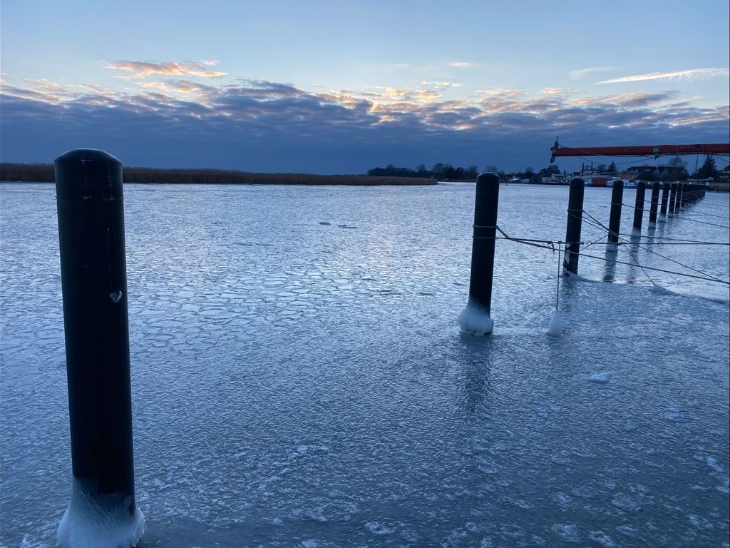 Hafen im Winter, ca. 25 km entfernt