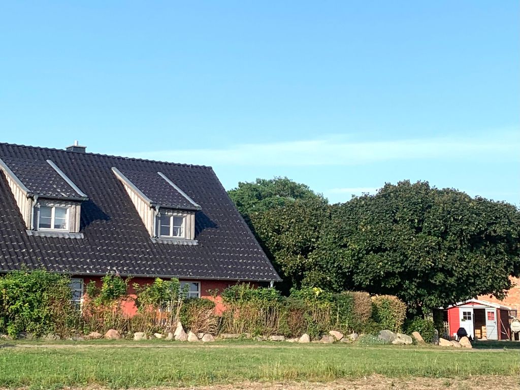 Bauernkaten mit Terrasse und Kamin bei Stahlbrode