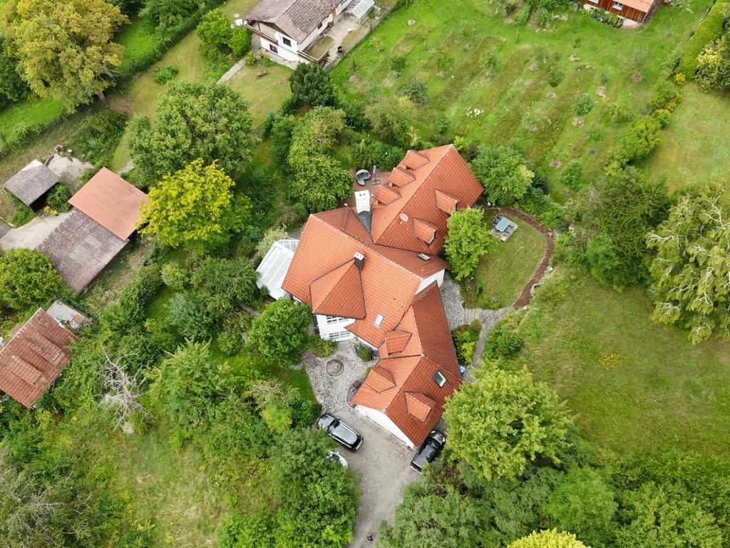 Drohenaufnahme Villa Frauenstein