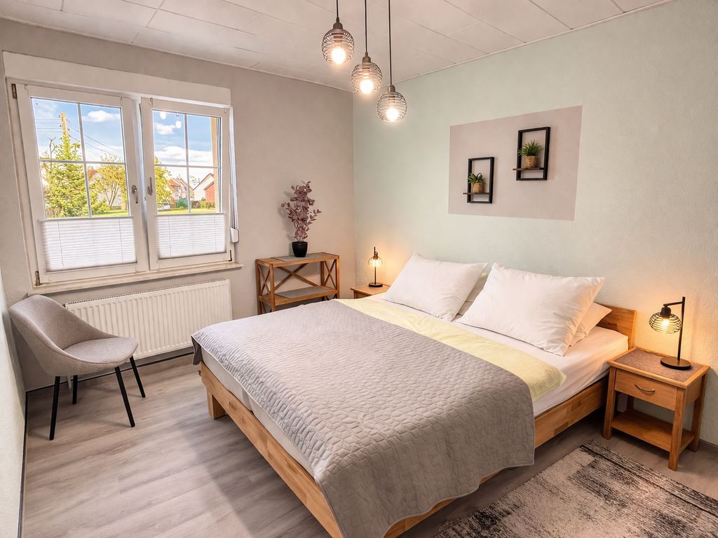 Schlafzimmer mit Doppelbett