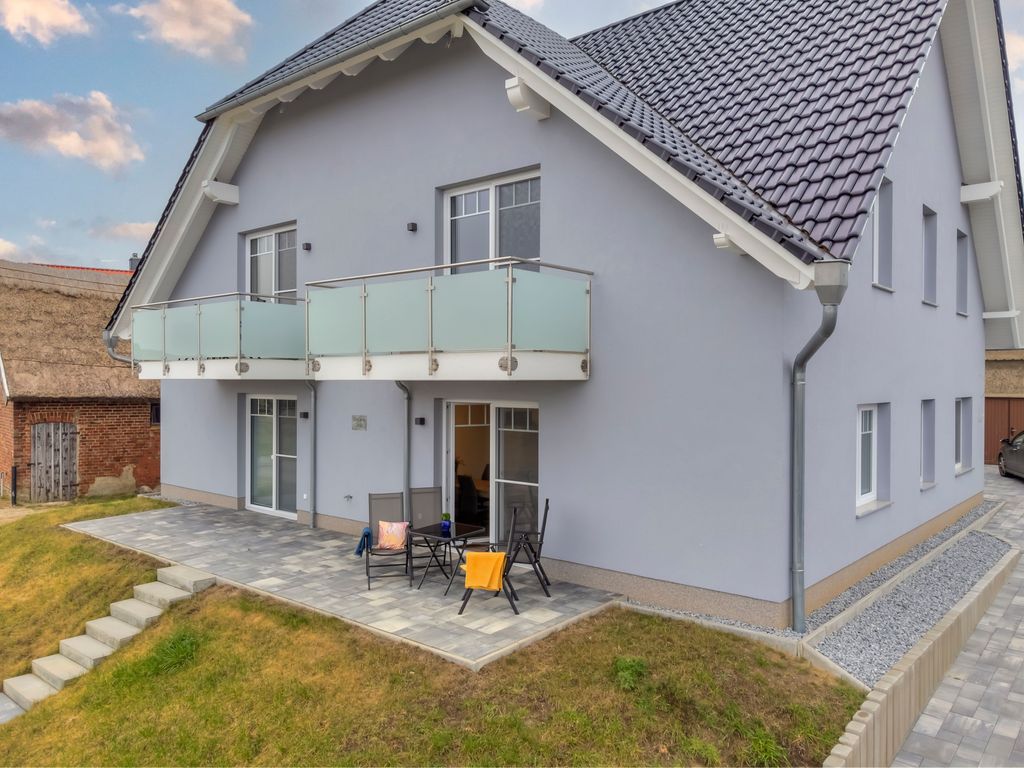 Außenansicht vom Haus Achterwasserblick