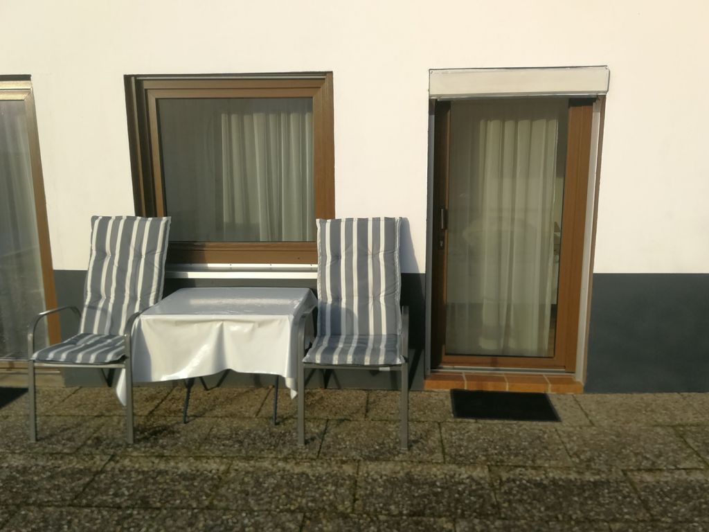 Terrasse bei Doppelzimmer Nr. 1 + 2
