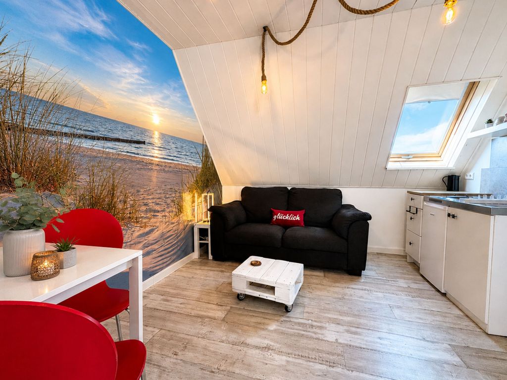 Kleine Ferienwohnung Möwennest für 2 Personen im Obergeschoß