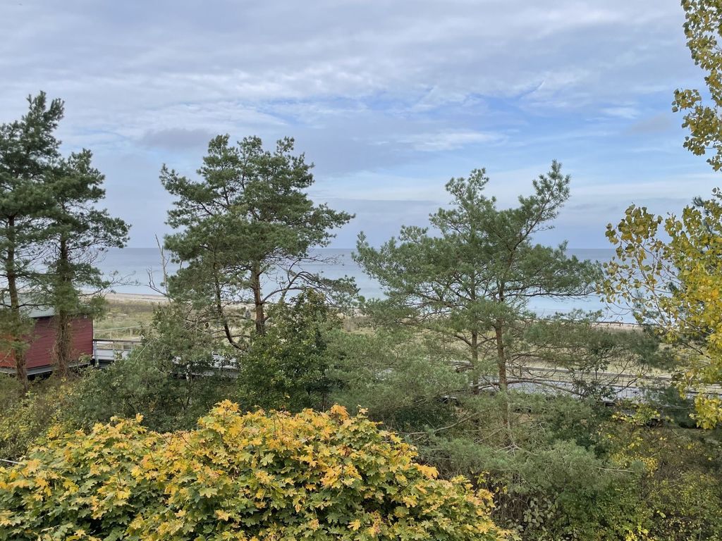 Strandflieder Zimmer 302 - Blick vom Balkon auf die Ostsee