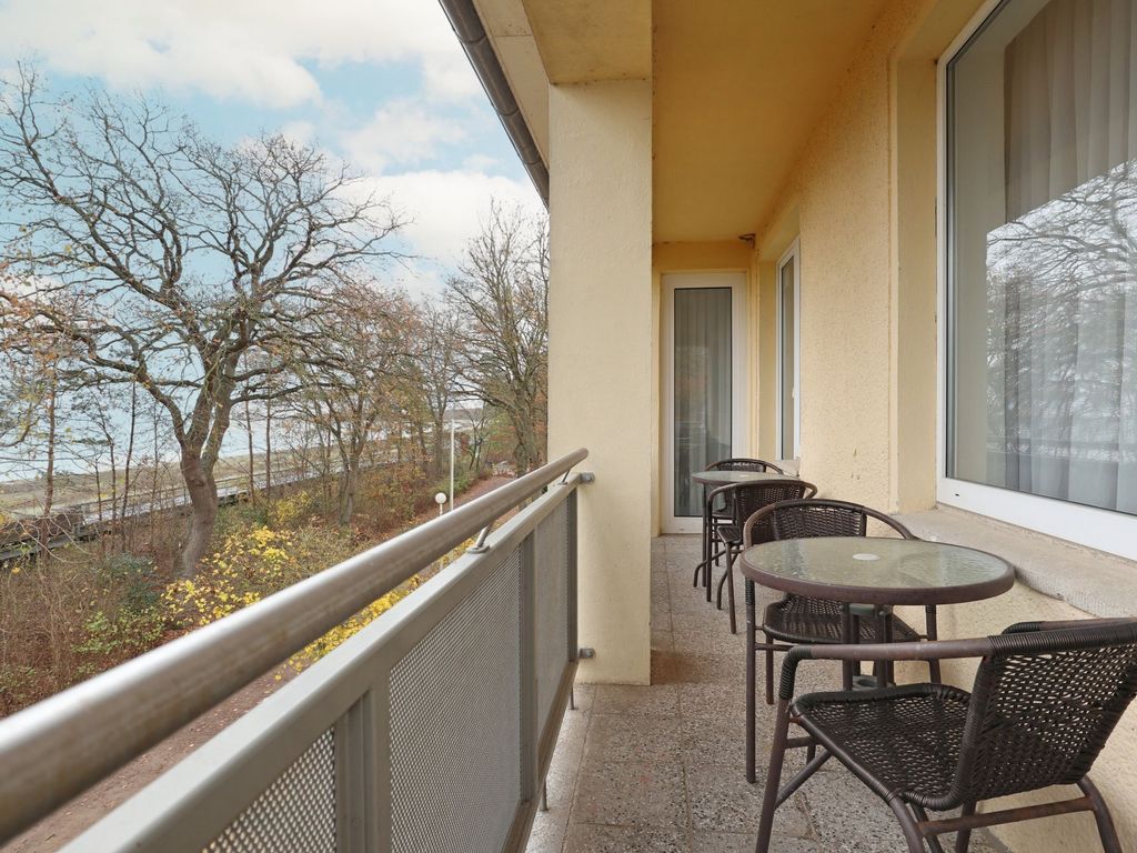 Strandflieder Zimmer 306 - Blick auf den Balkon