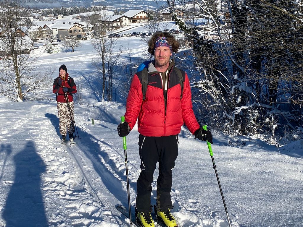 Skitouren ist möglich am Hausberg Brüggelekopf in Alberschwende.