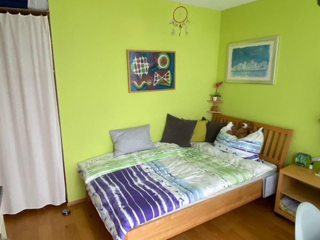Panorama-Gästestudio im Penthouse: Privatbad, Balkon & Küche