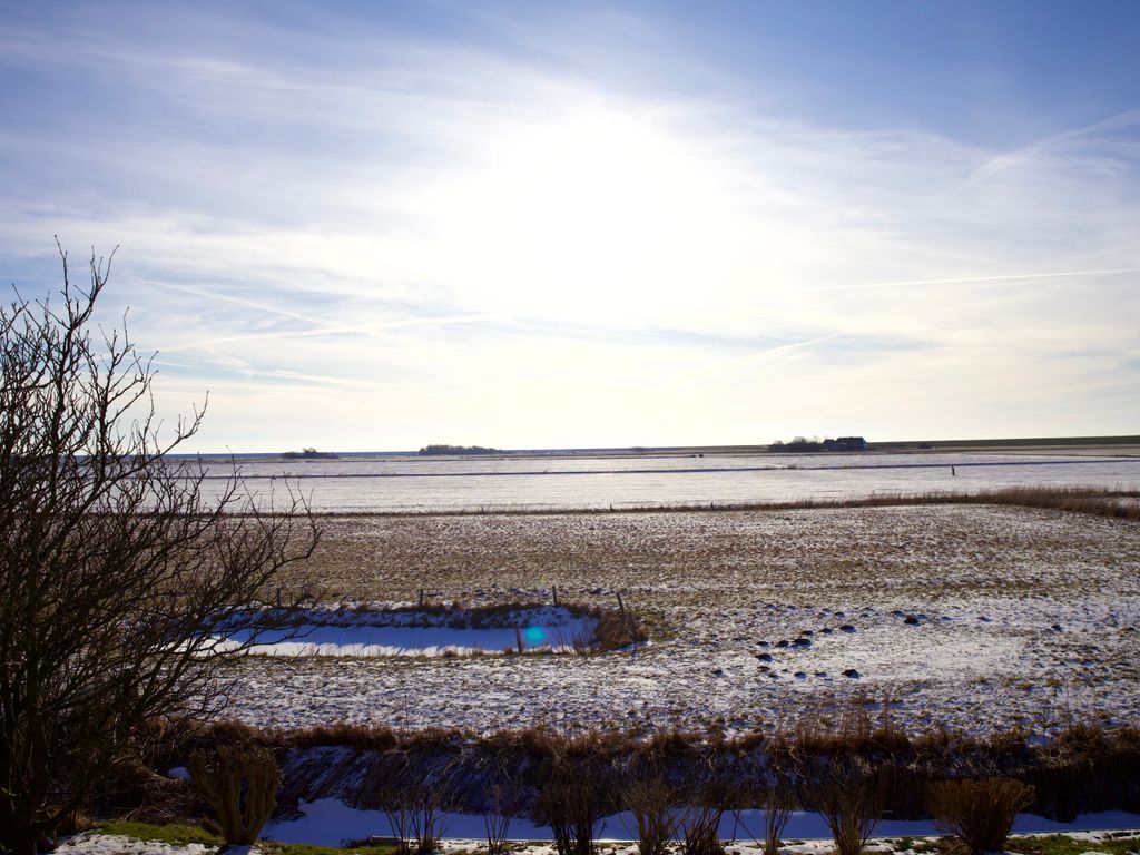 Ausblick von der Südterrasse in die Weite Nordstrands