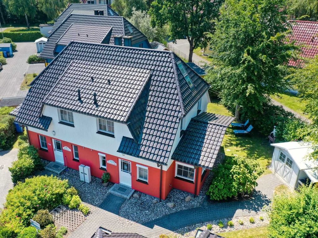 Luftaufnahme vom Ferienhaus