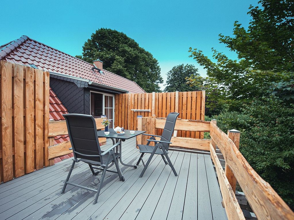 Dachterrasse und Eingang