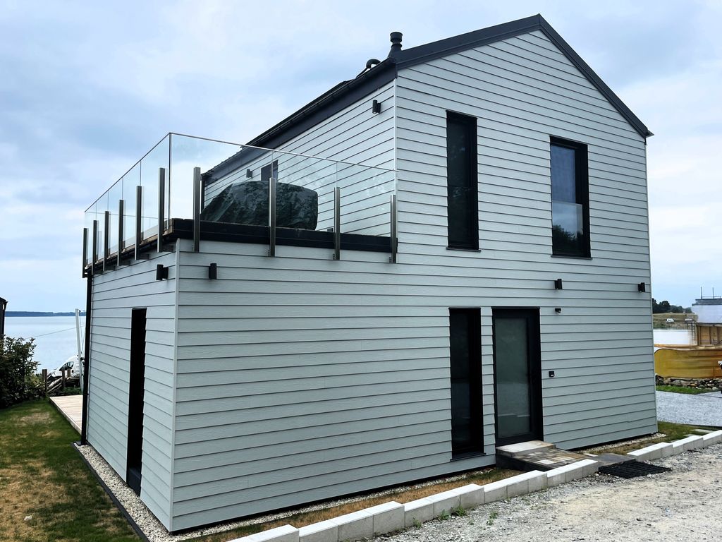 Ferienhaus Sonnenperle mit Zufahrt zum Parkplatz
