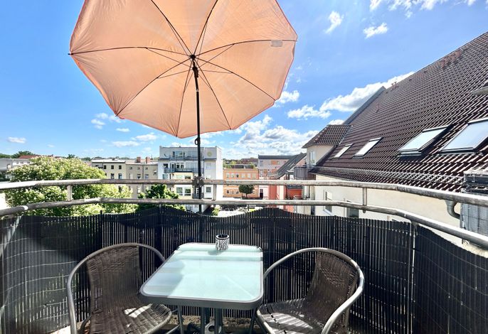 Apricot Apartment mit Balkon
